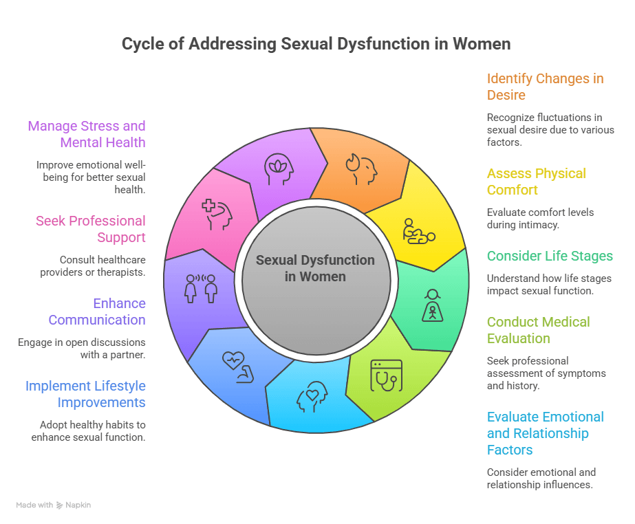 Cycle of Addressing Sexual Dysfunction in Women